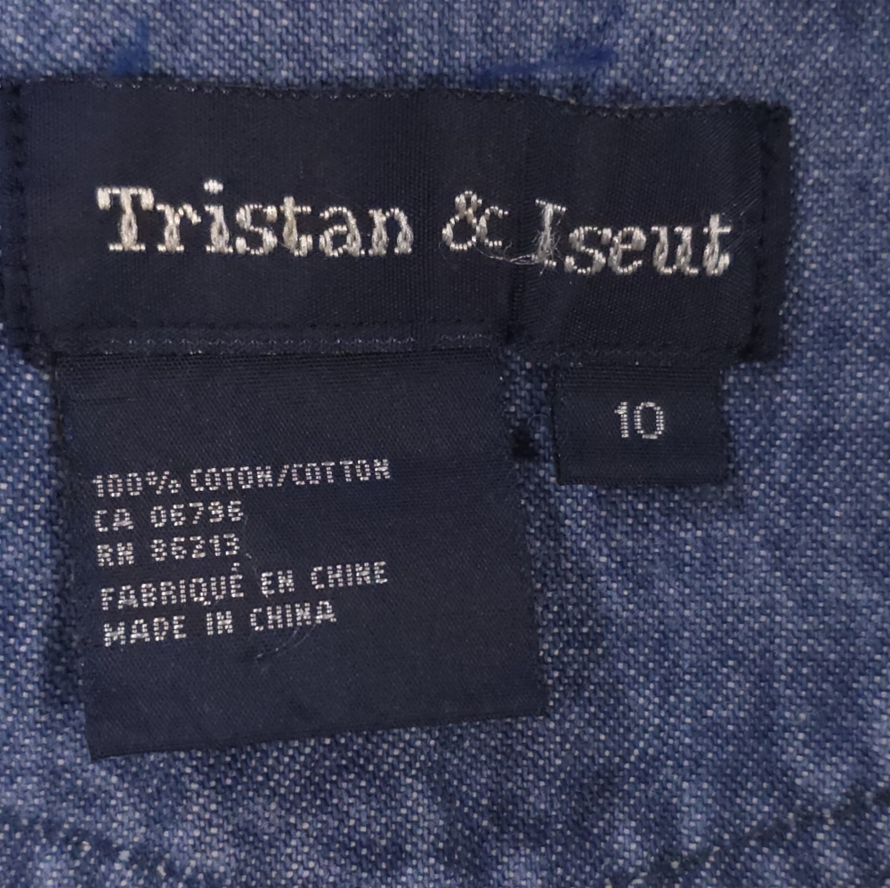 Tristan & Isolde 100% Cotton Flare Jeans Boho Indie High Rise Size 10 - Picture 3 of 12